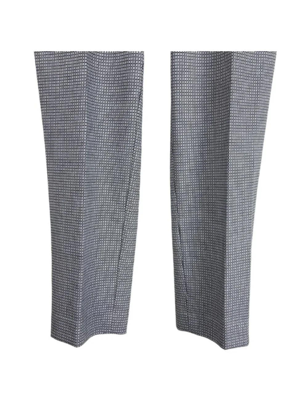 Talbots Hampshire Ankle Black White Squares Print Office Pants Size 6 - Picture 6 of 10